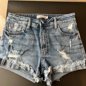 Just USA Distressed Jean Shorts